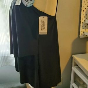 Miraclesuit Mirage Tankini Swim Top Black size 10